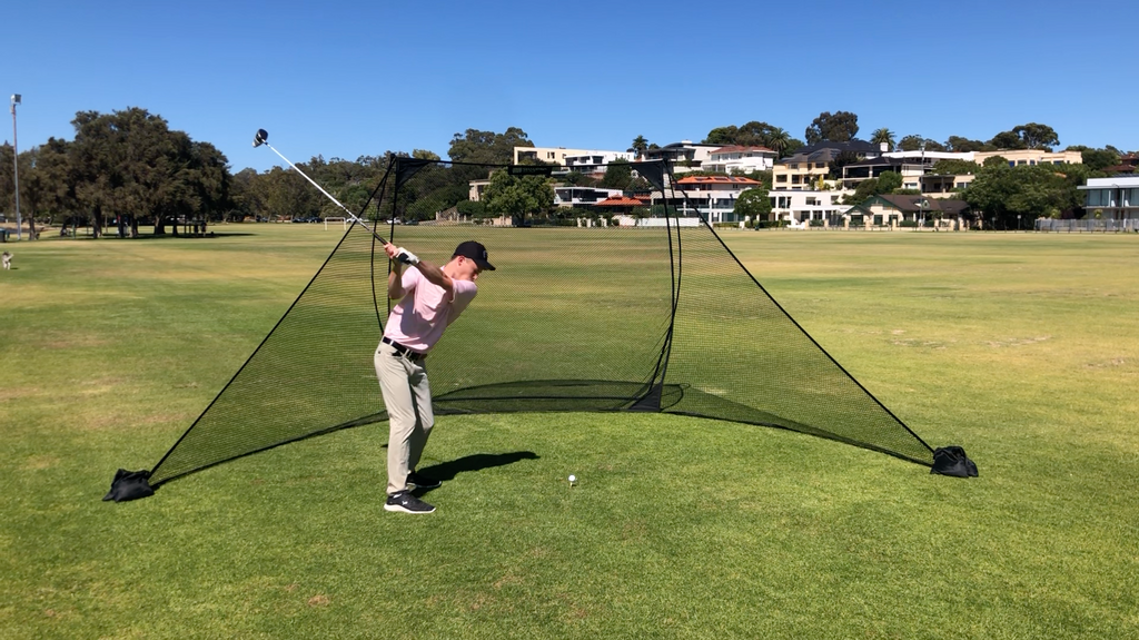 QG Pro Home Golf Practice Net with Included Side Barriers
