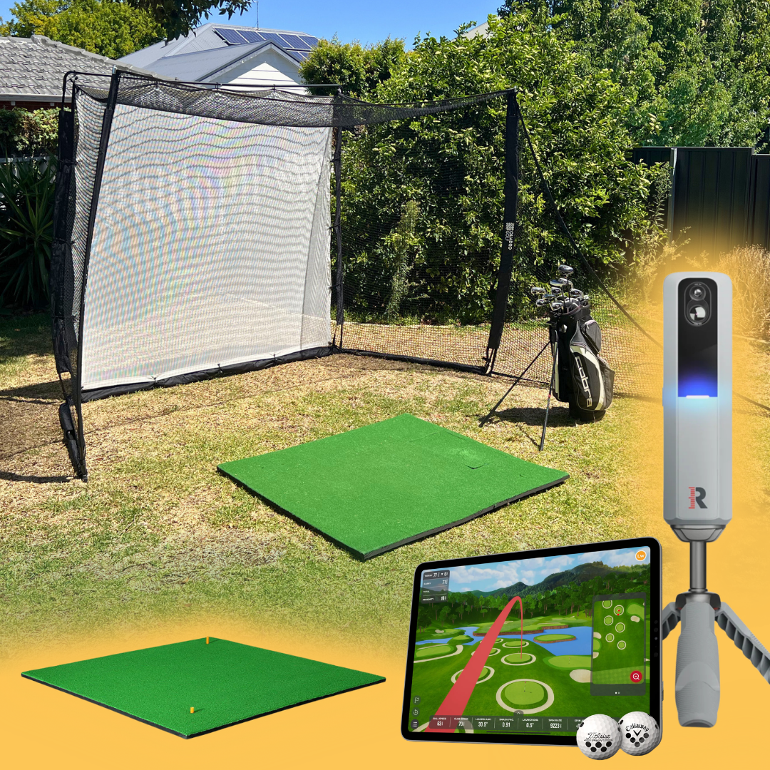 Simulator Package MLM2Pro + Golf Enclosure + Mat