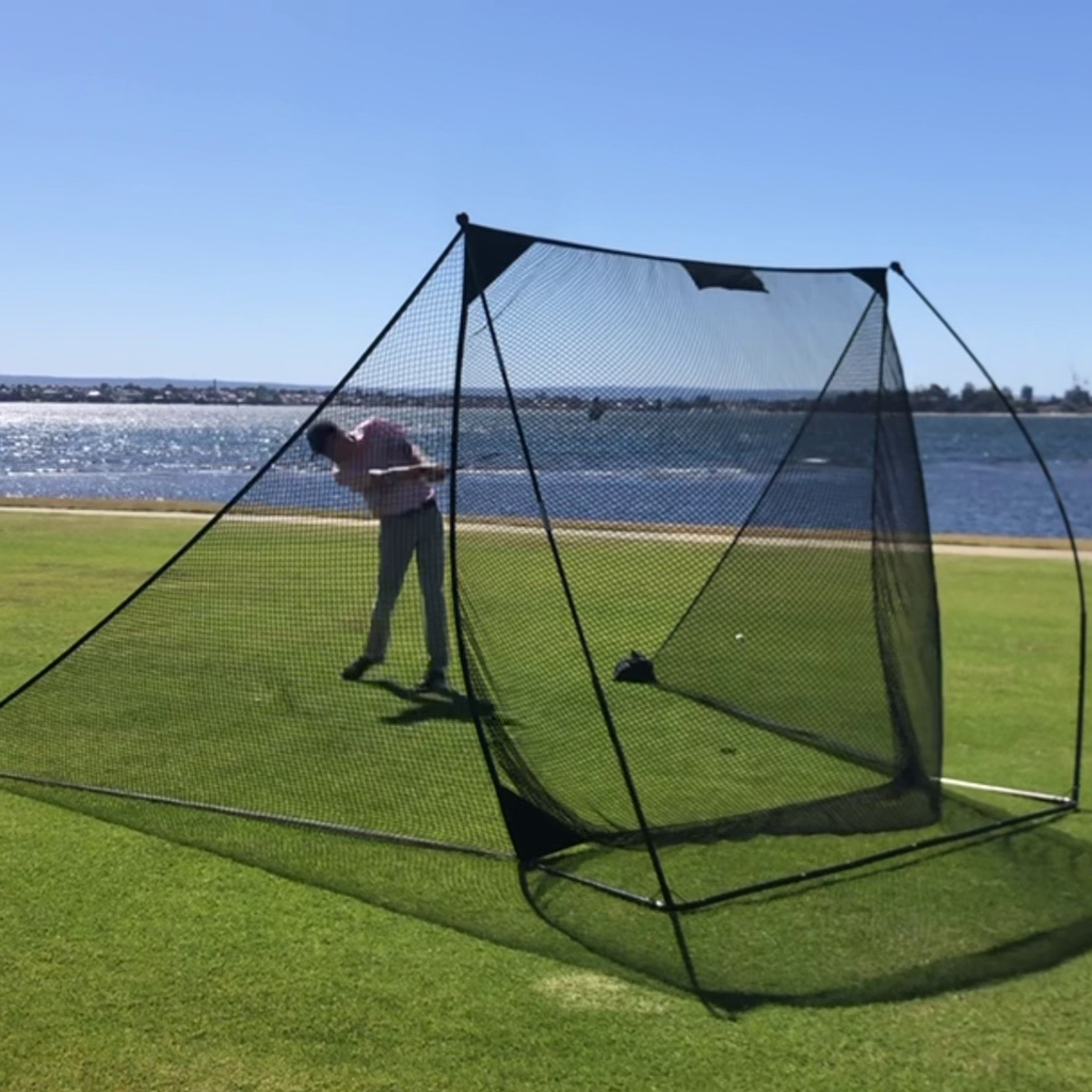 QG Pro Home Golf Practice Net with Included Side Barriers