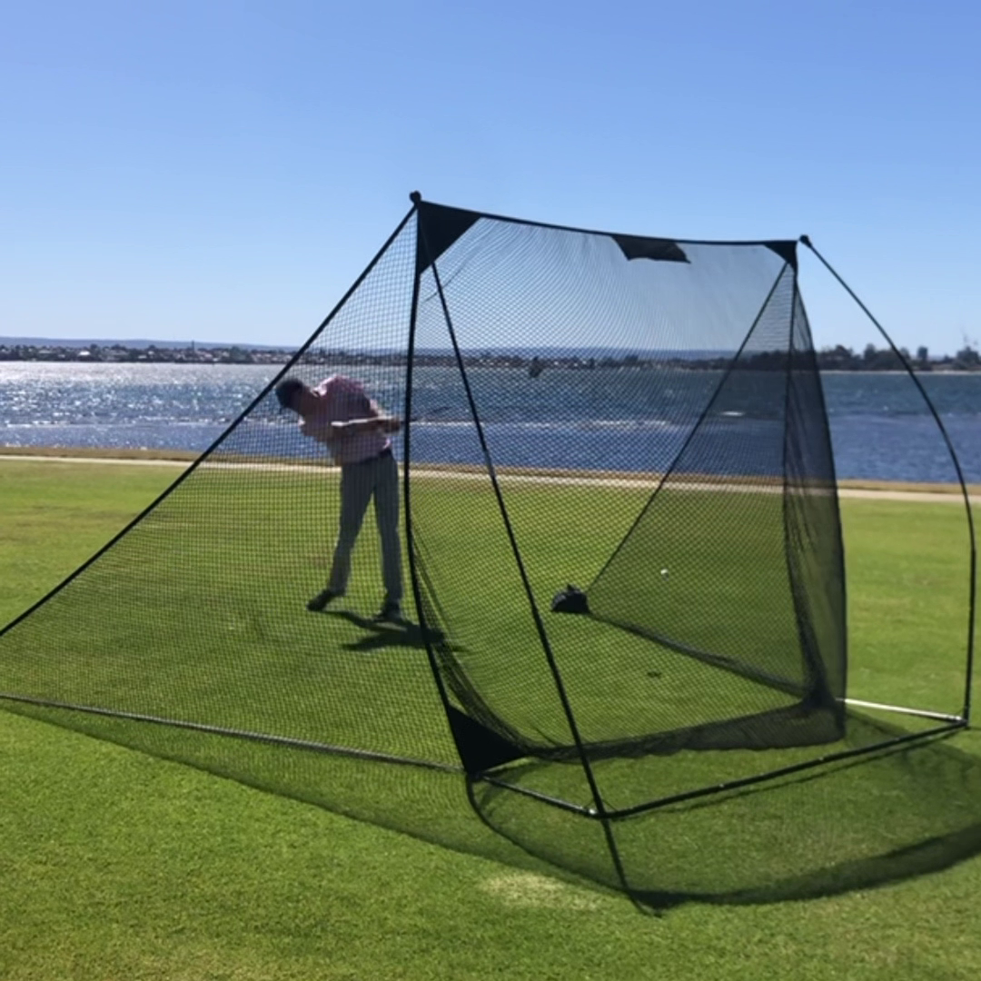 QG Pro Home Golf Practice Net with Included Side Barriers
