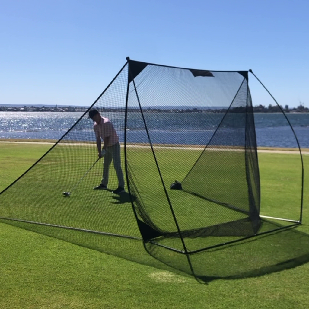 QG Pro Home Golf Practice Net with Included Side Barriers